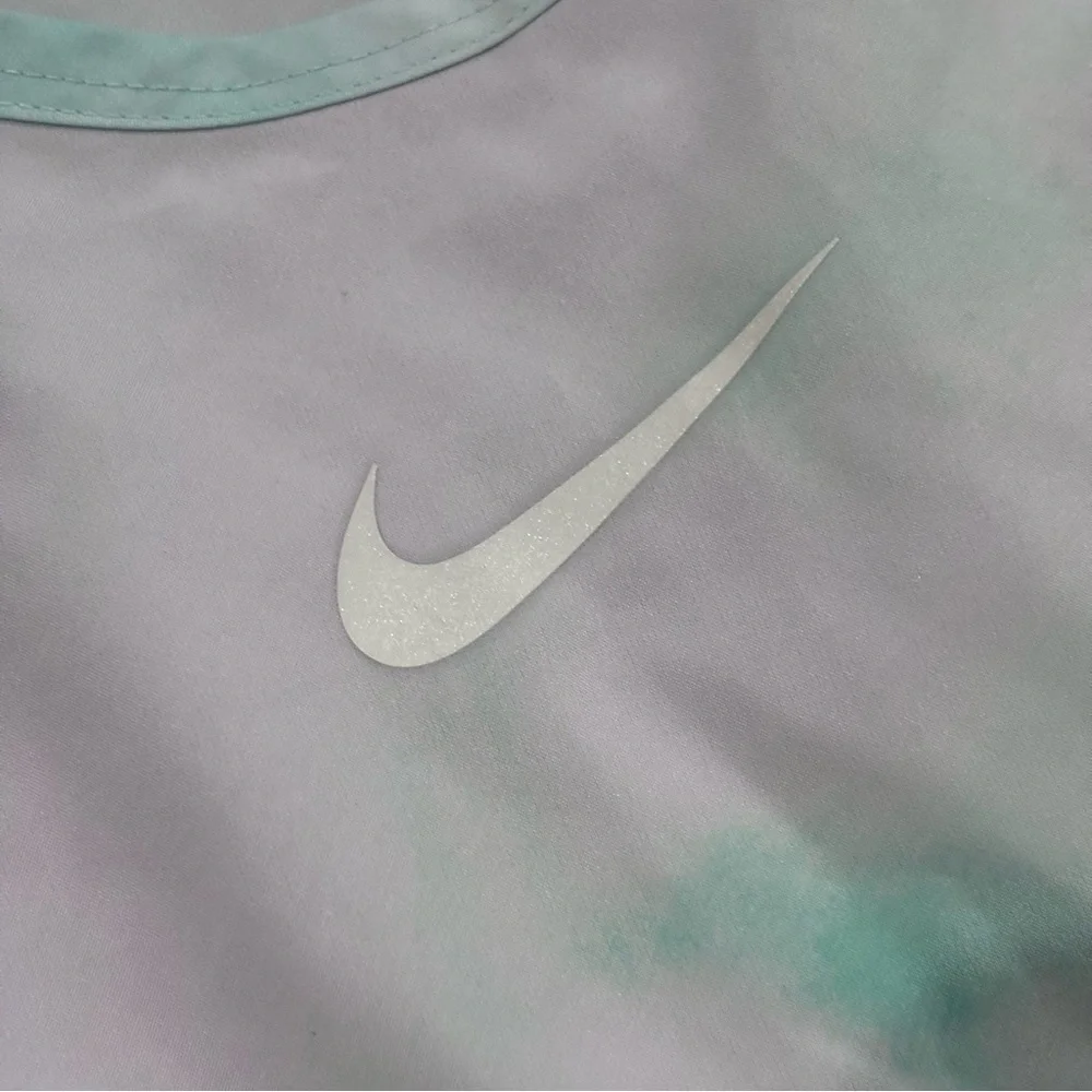 Nike Green Tie-Dye Mesh Detail Tank Top – Size Small